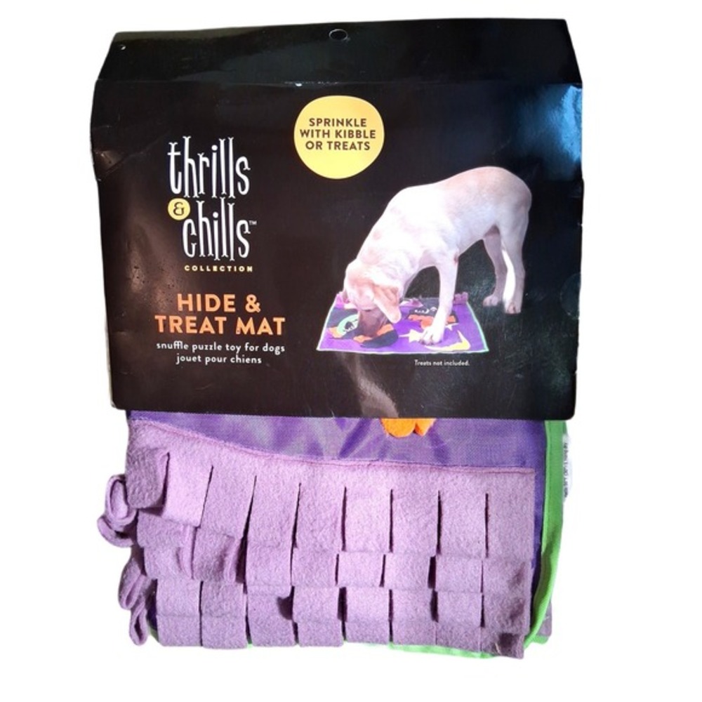 Thrills & Chills Collection Halloween Hide Treat Mat Snuffle Puzzle Toy for Dogs